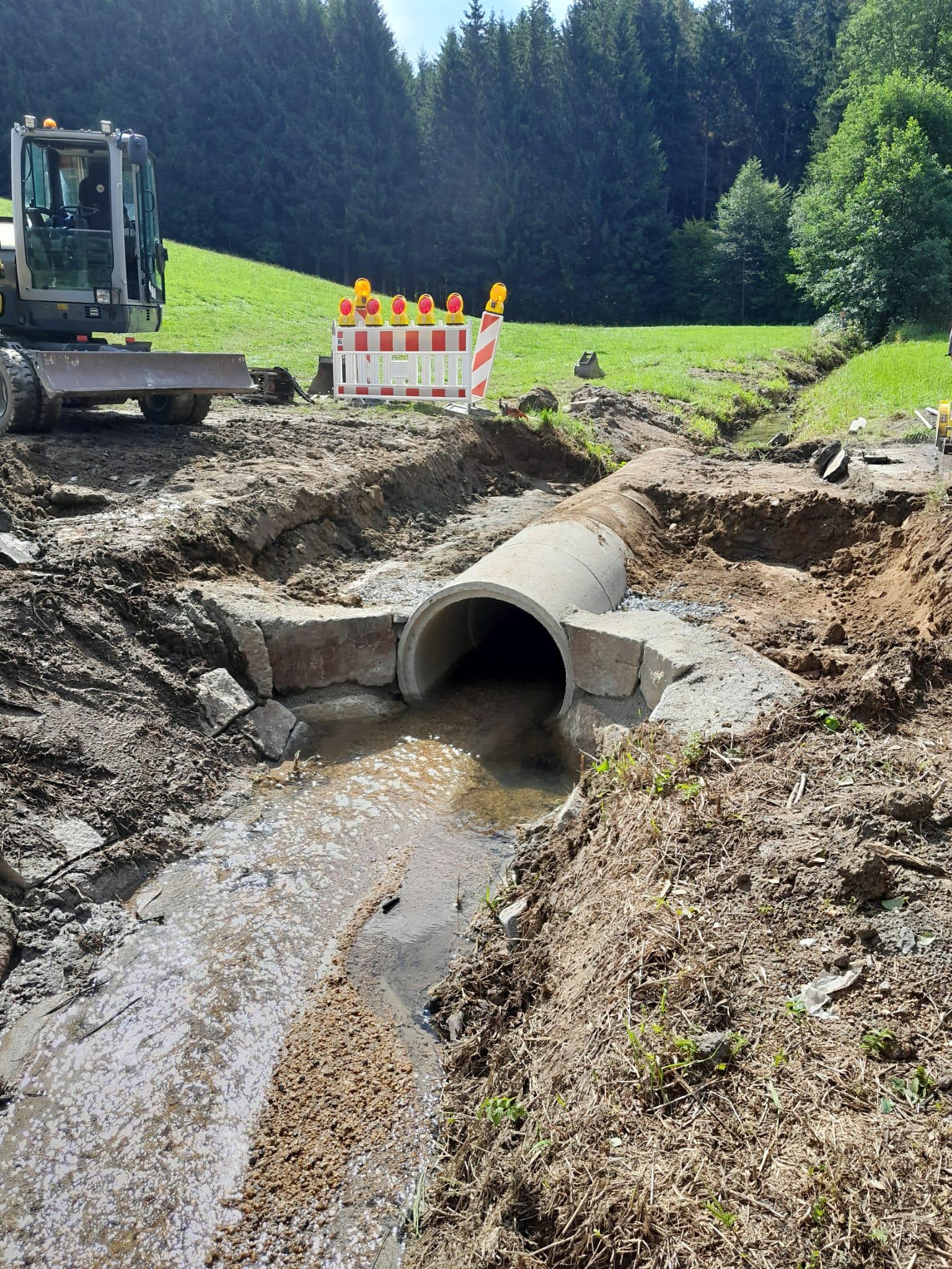 Sanierung Durchlass bei Adlhof
