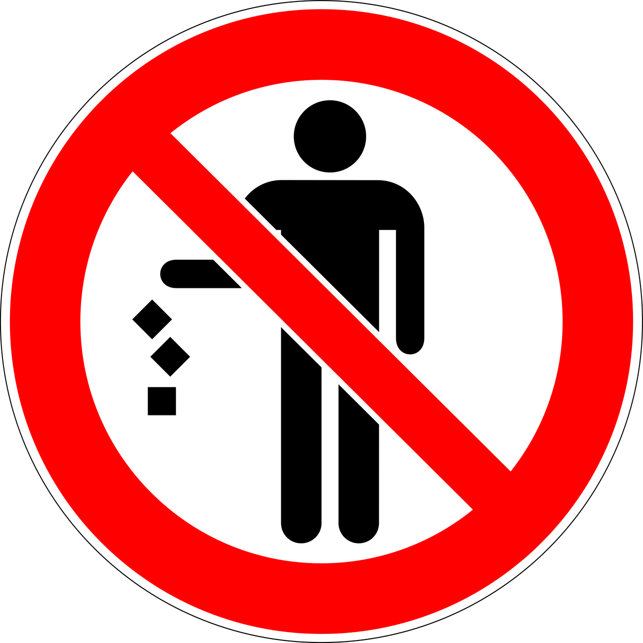 Müll verboten