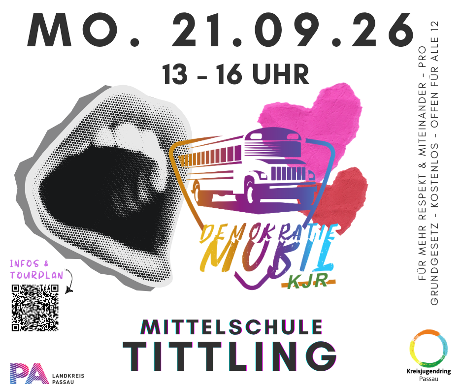 Plakat Demokratie-Mobil-Tour 2026