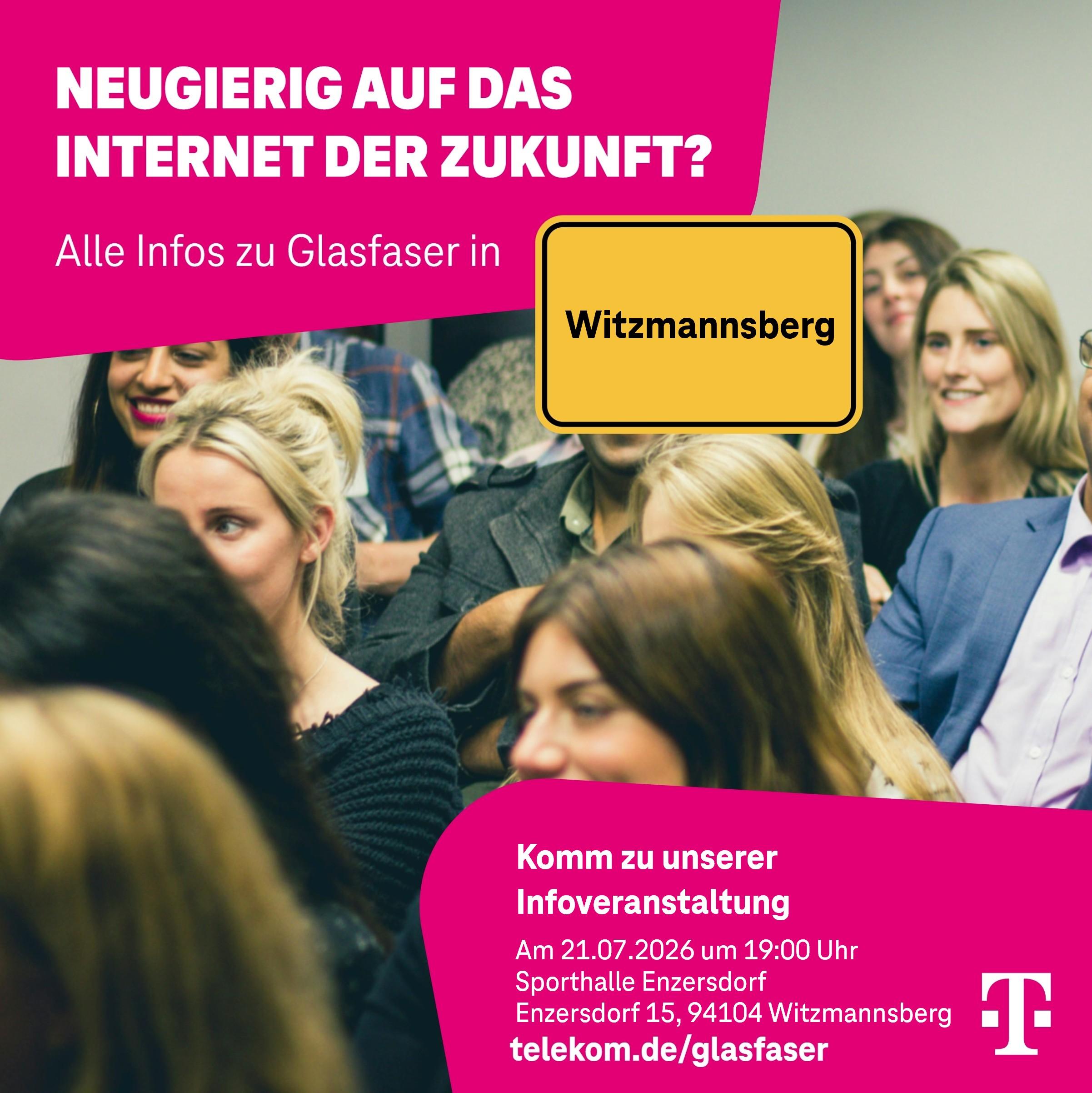 Einladung Infoveranstaltung Glasfaserausbau Gemeinde Witzmannsberg
